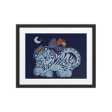 Welcoming Blessings  #09 - Energy Art by Meekyung Shin - Framed Paper Print with Mat