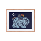 Welcoming Blessings  #09 - Energy Art by Meekyung Shin - Framed Paper Print with Mat
