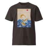 ASCENDING ENERGY Unisex Premium Cotton T-shirt Energy Art by Yesang Lee - Dark