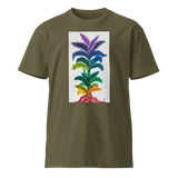 LIFE  AWAKENING Unisex Premium Cotton T-shirt Energy Art by Yesang Lee - Dark