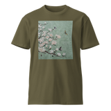 RADIANT BEING Unisex Premium Cotton T-shirt Energy Art by Yesang Lee - Dark