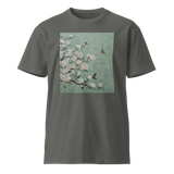 RADIANT BEING Unisex Premium Cotton T-shirt Energy Art by Yesang Lee - Dark