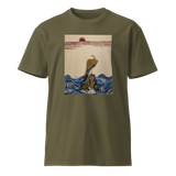 THE GAZE OF AWARENESS Unisex Premium Cotton T-shirt Energy Art by Yesang Lee - Dark