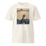 THE GAZE OF AWARENESS Unisex Premium Cotton T-shirt Energy Art by Yesang Lee - Light
