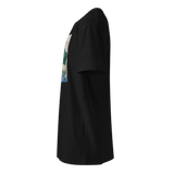 WHERE STILLNESS ABIDES Unisex Premium Cotton T-shirt Energy Art by Yesang Lee - Dark
