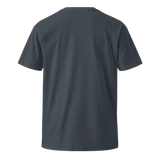 WHERE STILLNESS ABIDES Unisex Premium Cotton T-shirt Energy Art by Yesang Lee - Dark