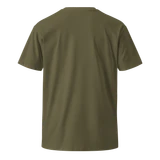 WHERE STILLNESS ABIDES Unisex Premium Cotton T-shirt Energy Art by Yesang Lee - Dark