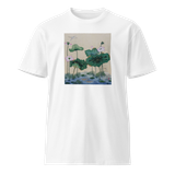 WHERE STILLNESS ABIDES Premium Cotton T-shirt Energy Art by Yesang Lee - Light