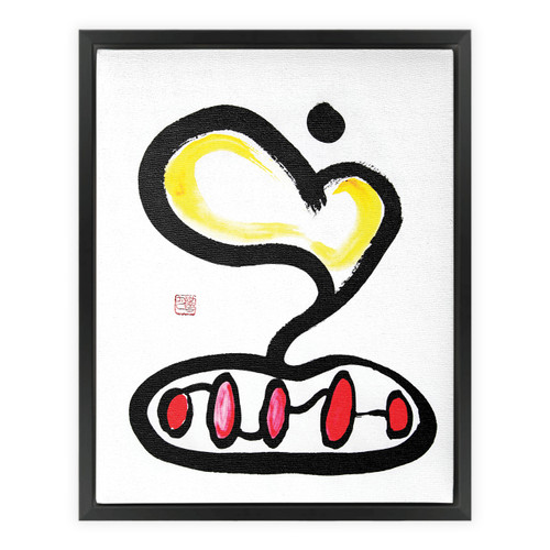 Couples Harmony - Fortune Talisman - Manwol Art Exhibition | Framed Canvas Print