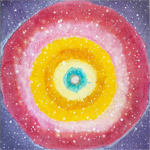 Jisu Han Energy Art Light of Life #1 | Framed Canvas Art