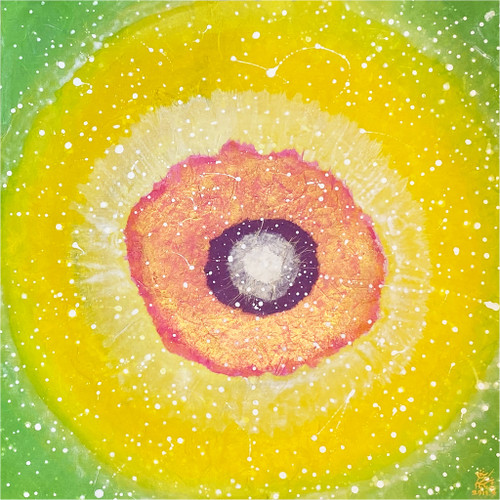 Jisu Han Energy Art Light of Life #2 | Framed Canvas Art