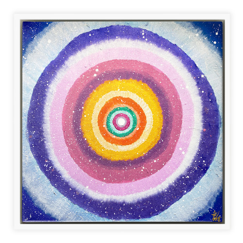 Jisu Han Energy Art Light of Life #7 | Framed Canvas Print
