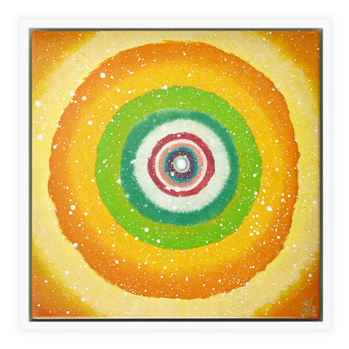 Jisu Han Energy Art Light of Life #10 | Framed Canvas Print