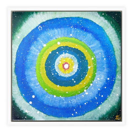 Jisu Han Energy Art Light of Life #12 | Framed Canvas Print