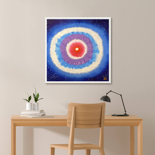 Jisu Han Energy Art Light of Life #20 | Framed Canvas Print