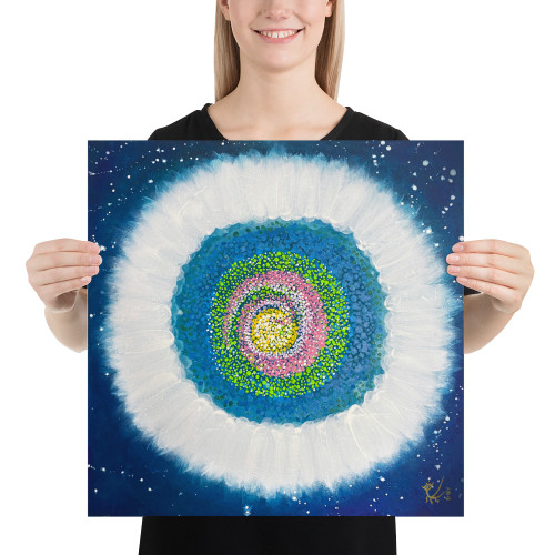 Jisu Han Energy Art Flower of the Universe #1 | Art Print