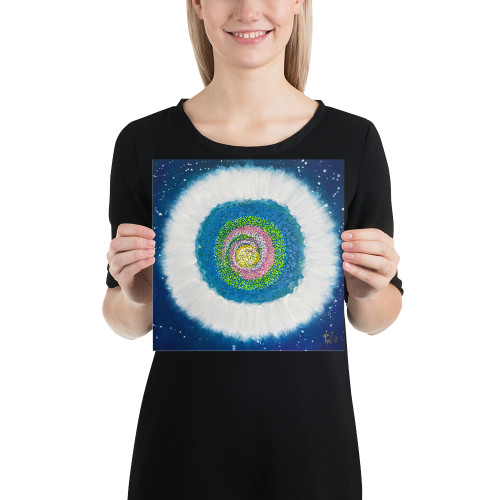 Jisu Han Energy Art Flower of the Universe #1 | Art Print