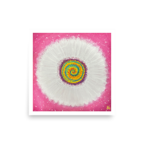 Jisu Han Energy Art Flower of the Universe #3 | Art Print