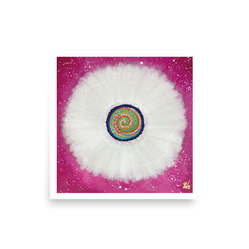Jisu Han Energy Art Flower of the Universe #7 | Art Print