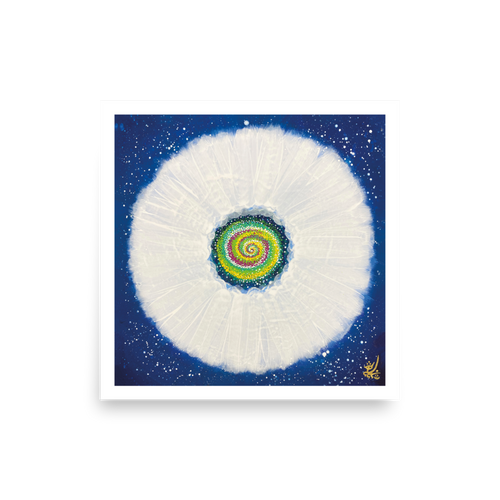 Jisu Han Energy Art Flower of the Universe #9 | Art Print