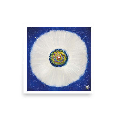 Jisu Han Energy Art Flower of the Universe #21 | Art Print