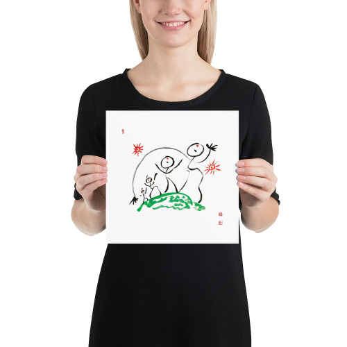 Happy People | Ilchi Lee Energy Art | Unframed Paper Print