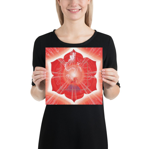 Sacral Chakra (2nd Chakra) | Al Choi Energy Art | Unframed Paper Print