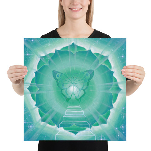 Throat Chakra (5th Chakra) | Al Choi Energy Art | Unframed Paper Print
