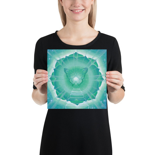Throat Chakra (5th Chakra) | Al Choi Energy Art | Unframed Paper Print