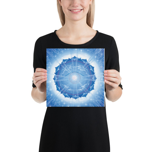 Third-Eye Chakra (6th Chakra) | Al Choi Energy Art | Unframed Paper Print