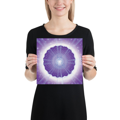 Crown Chakra (7th Chakra) | Al Choi Energy Art | Unframed Paper Print