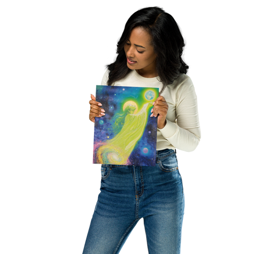 Mother Earth energy art print front view