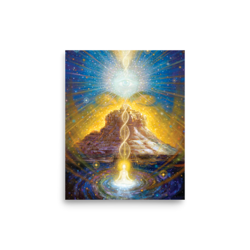 Bell Rock Meditation | Al Choi Energy Art | Unframed Paper Print