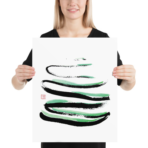 Calm the Mind - Fortune Talisman - Manwol Art Exhibition | Unframed Paper Print