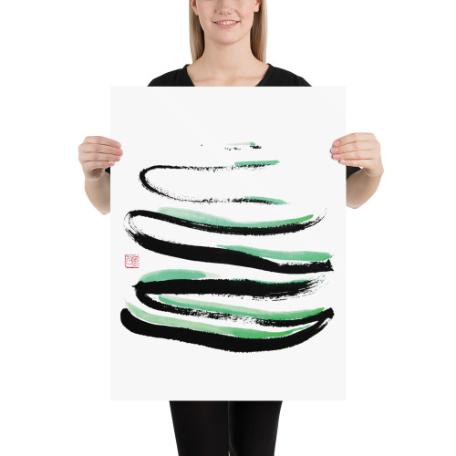 Calm the Mind - Fortune Talisman - Manwol Art Exhibition | Unframed Paper Print