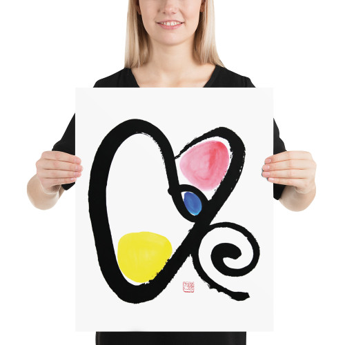 Friendship & Soulmate - Fortune Talisman - Manwol Art Exhibition | Unframed Paper Print