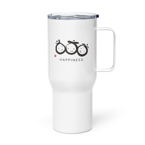 Happiness | Fortune Talisman by Manwol | Travel Mug with a Handle