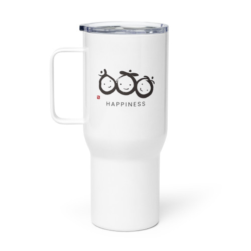 Happiness | Fortune Talisman by Manwol | Travel Mug with a Handle