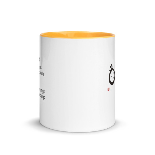 Happiness | Fortune Talisman by Manwol | Mug with Color Inside