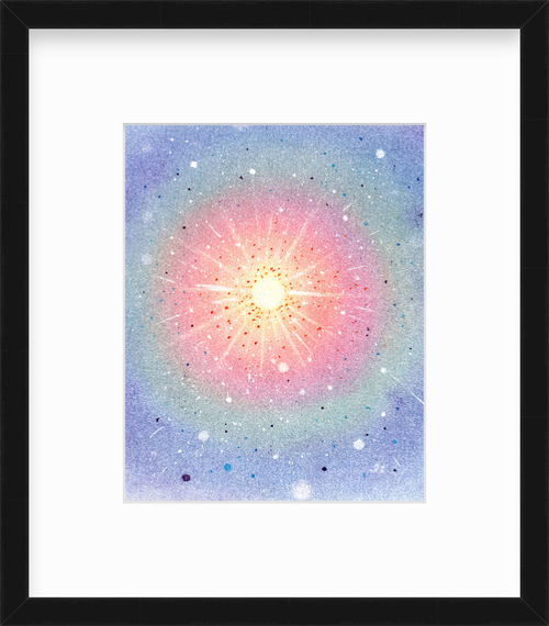 Heaven and Earth 5 | Ilchibuko Energy Art | Framed Paper Print