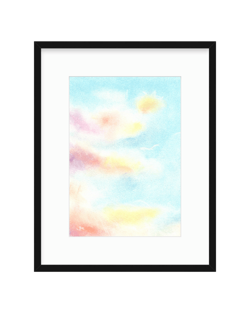 Heaven and Earth 8 | Ilchibuko Energy Art | Framed Paper Print