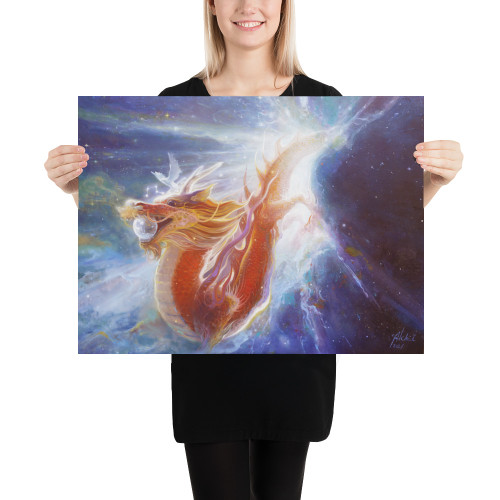 Red Dragon | Al Choi Energy Art | Unframed Paper Print