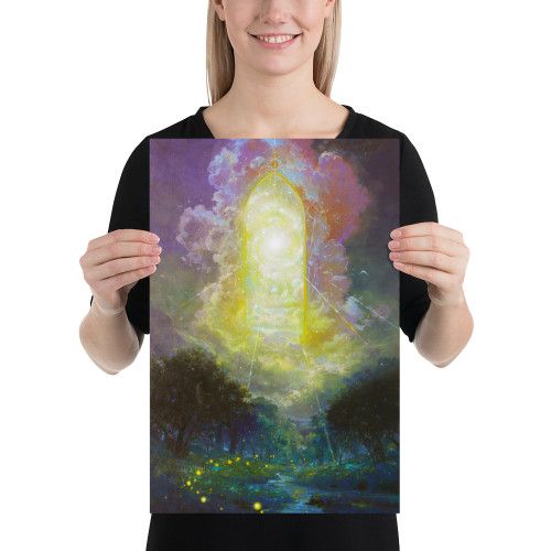 Conscious home decor — energy art print in serene room