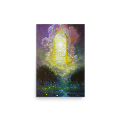 Gate of Dimensions energy art paper print front view
