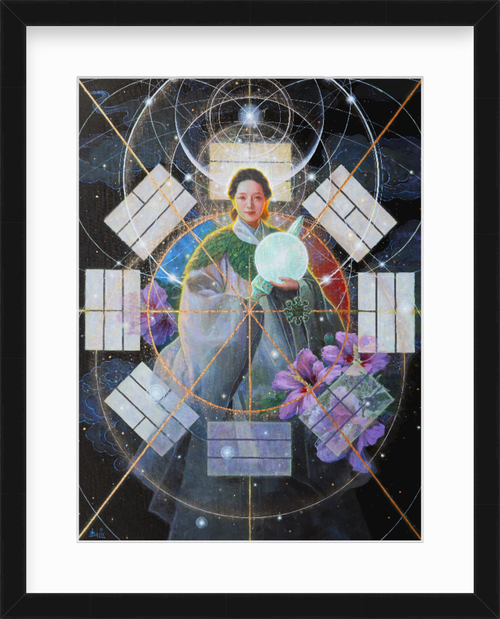 Sacred Mother of Ancient Korea | Al Choi Energy Art | Framed Paper Print