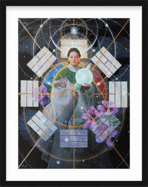 Sacred Mother of Ancient Korea | Al Choi Energy Art | Framed Paper Print