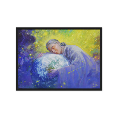 Mago — Mother Earth | Al Choi Energy Art | Framed Canvas Print