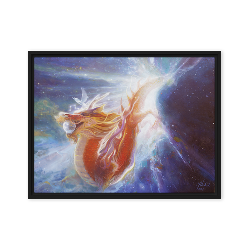 Red Dragon | Al Choi Energy Art | Framed Canvas Print