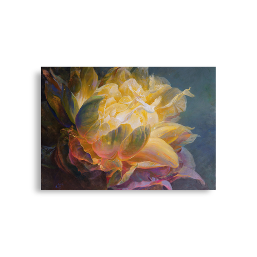 Golden Flower | Al Choi Energy Art | Unframed Paper Print