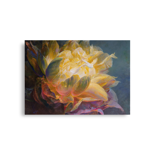 Golden Flower | Al Choi Energy Art | Unframed Paper Print